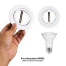 Plafon Spot Sobrepor Teto Box Branco P/ PAR20 Starlumen ST2755