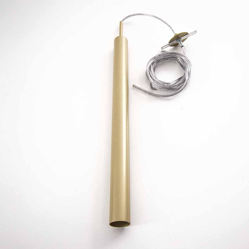 Pendente Tubo Champanhe 50cm 1xGU10 Cabo 3m Starlumen ST643