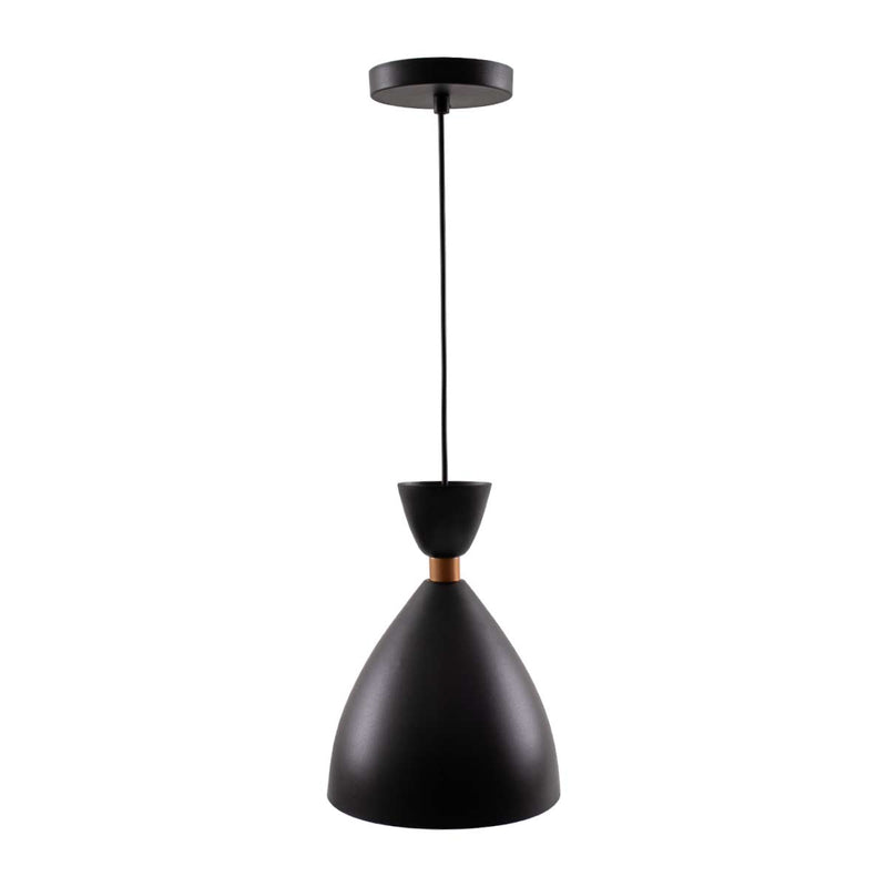 Pendente California Preto e Cobre p/ 1xE27 Fio de 1M 6517 Enerlux ST3141