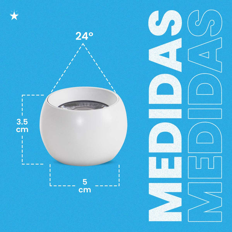 Spot LED Magnético Kay Loz 24° 5W 3000k 48V P/ Trilho KAY 6711 Nordecor ST3142