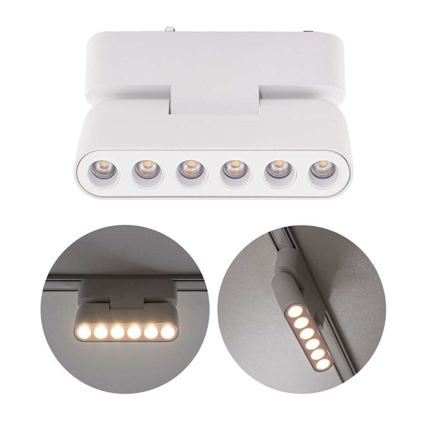 Spot Módulo LED Pontual kay Magnético 6W 3000k Branco p/Trilho Nordecor  ST3071