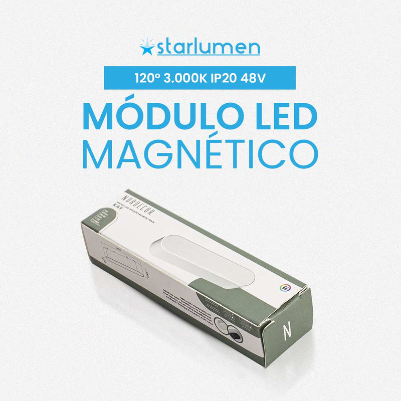 Spot Módulo LED Difusor kay Magnético 6W 3000k p/ Trilho 6705 Nordecor ST3071
