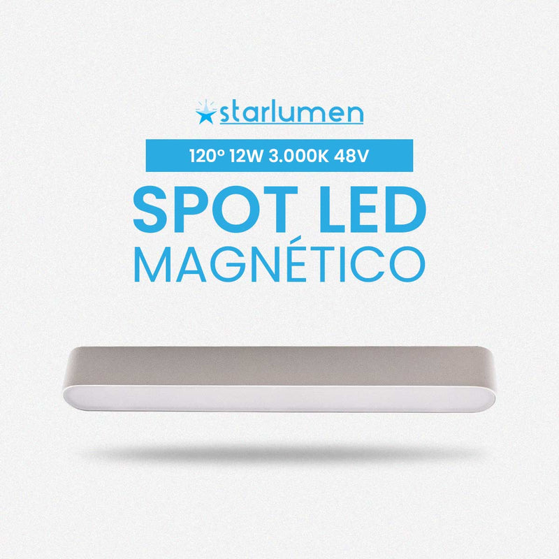 Módulo LED Difusor kay Magnético 12W 3000K p/ Trilho 6706 Nordecor ST3071