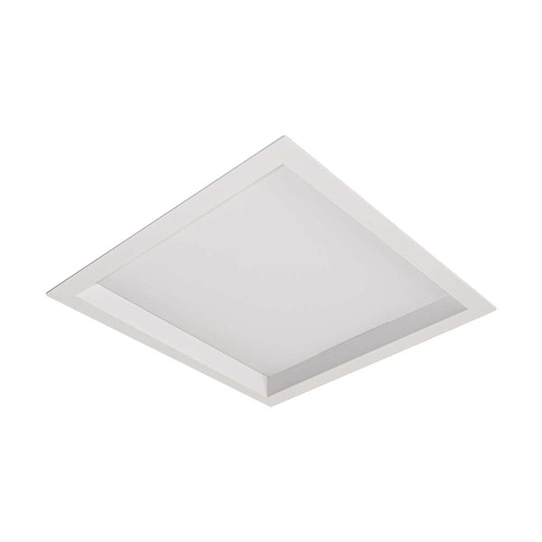 Painel Plafon LED Embutir Recuado kais 24W Quadrado Luz Quente 3000K Nordecor 4194  ST3145