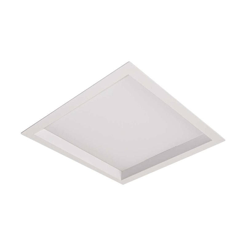 Painel Plafon LED Embutir Recuado kais 24W Quadrado Luz Quente 3000K Nordecor 4194  ST3145
