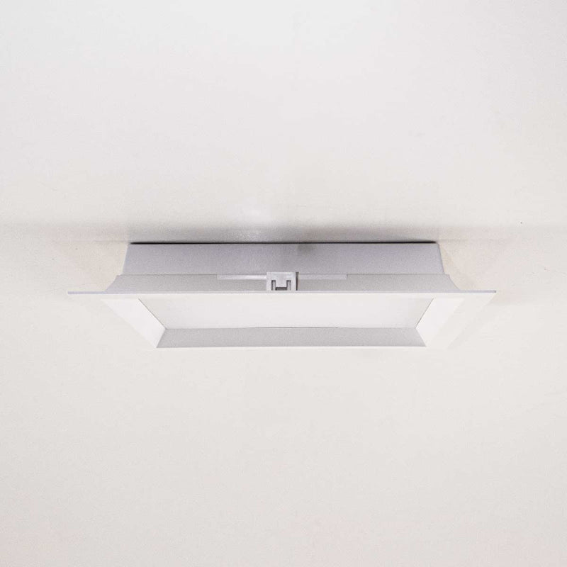 Painel Plafon LED Embutir Recuado kais 24W Quadrado Luz Quente 3000K Nordecor 4194  ST3145