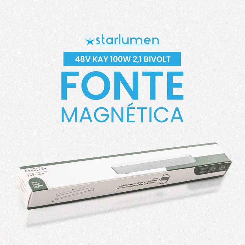 Fonte De Alimentação 48V 100W 2.1A P/ Magnético Kay Nordecor 6723 ST3072