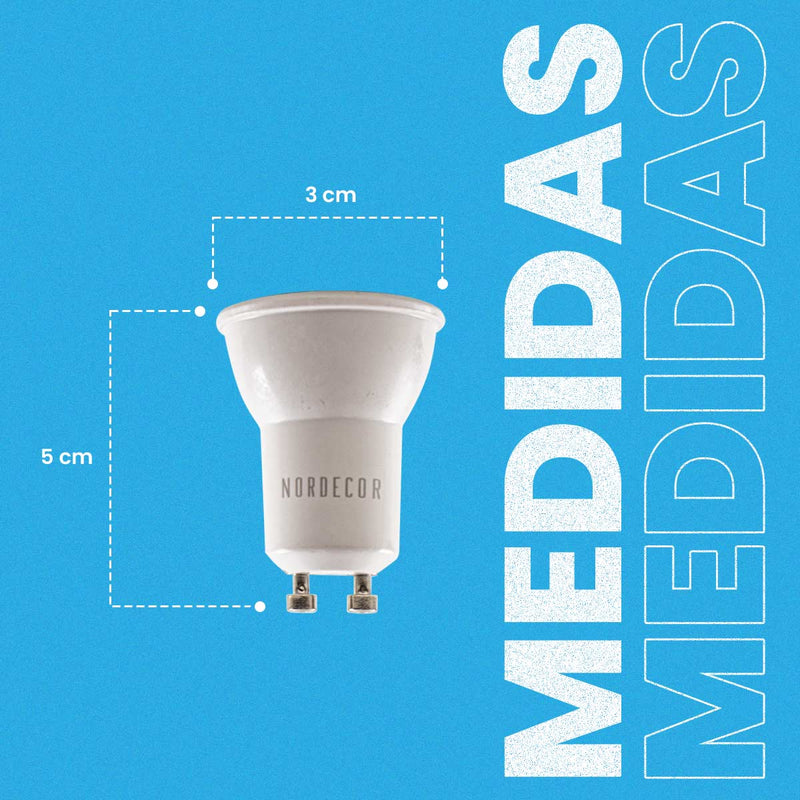 Lâmpada LED MR11 3,5W Luz Quente 3000K GU10 IR95 36° Nordecor 1117 ST2855