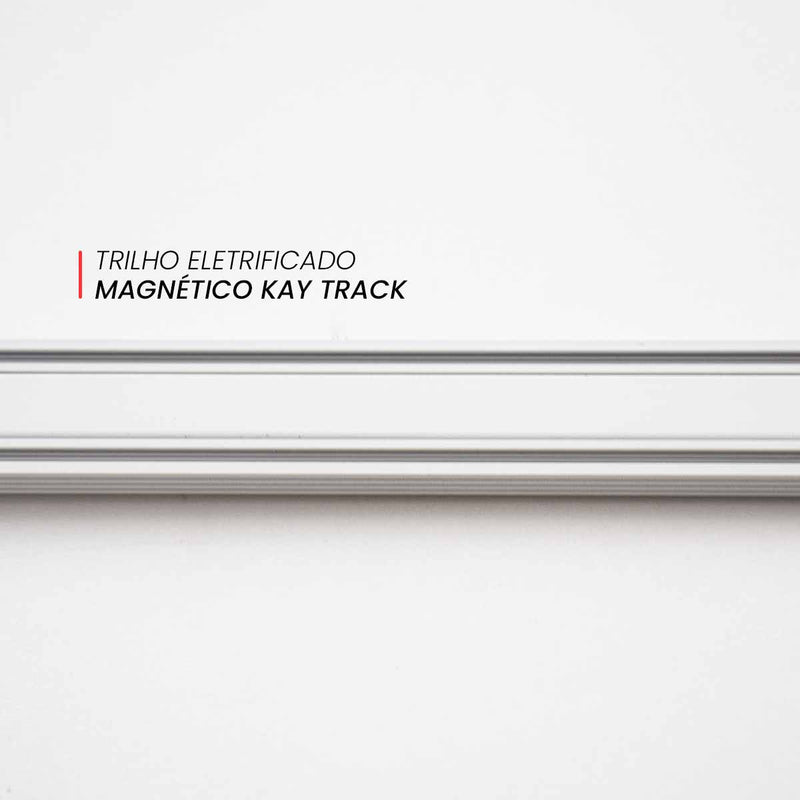 Trilho Eletrificado Magnético Kay Track Sobrepor 2 Metros 6715 Nordecor ST3022