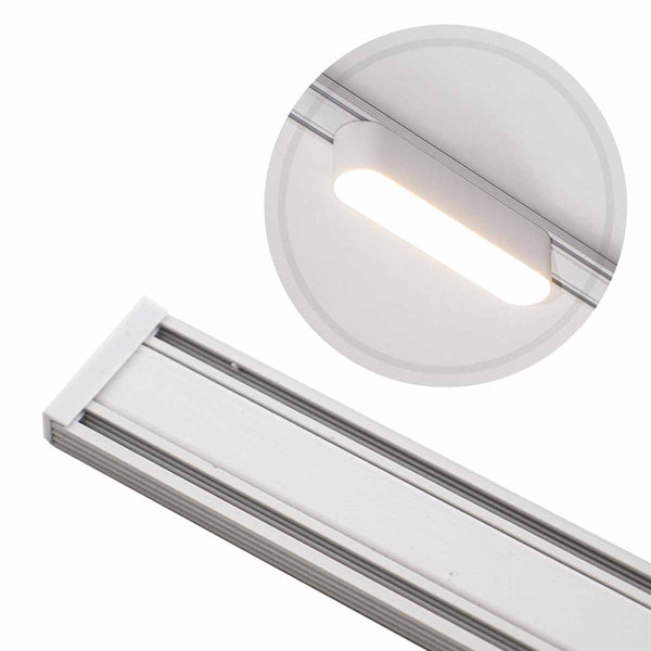 Trilho Eletrificado Magnético Kay Track Sobrepor 2 Metros 6715 Nordecor ST3022