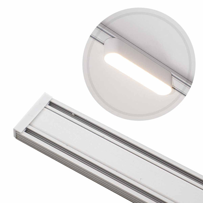 Trilho Eletrificado Magnético Kay Track Sobrepor 2 Metros 6715 Nordecor ST3022
