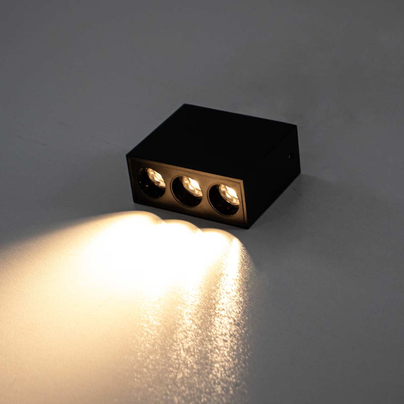 Spot Downlight Powerus Sobrepor 6W 540lm 3000k Preto 6400 Nordecor ST3159