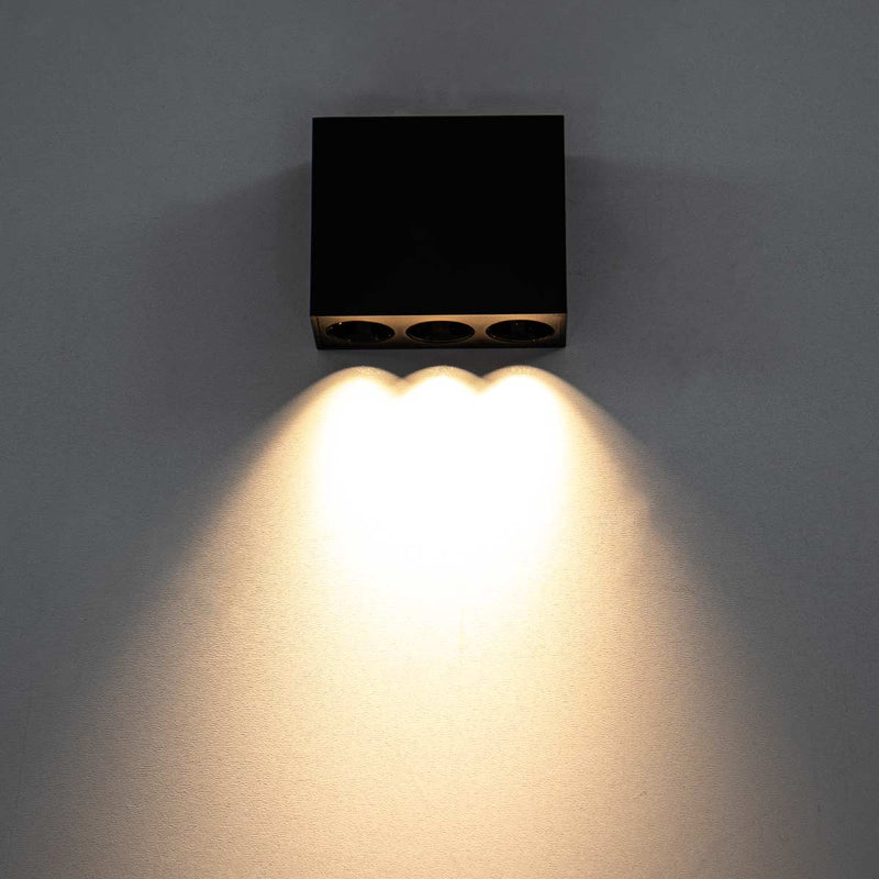 Spot Downlight Powerus Sobrepor 6W 540lm 3000k Preto 6400 Nordecor ST3159