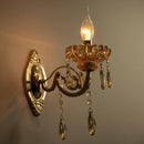 Arandela Cristal Clássica Candelabro Dourado 1xE27 Sindora ST3163-Sindora-Starlumen