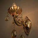 Arandela Cristal Clássica Candelabro Dourado 1xE27 Sindora ST3163-Sindora-Starlumen