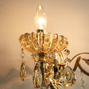 Arandela Cristal Clássica Candelabro Dourado 2 Braços 2xE14 Sindora ST3163-Sindora-Starlumen