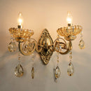 Arandela Cristal Clássica Candelabro Dourado 2 Braços 2xE14 Sindora ST3163-Sindora-Starlumen