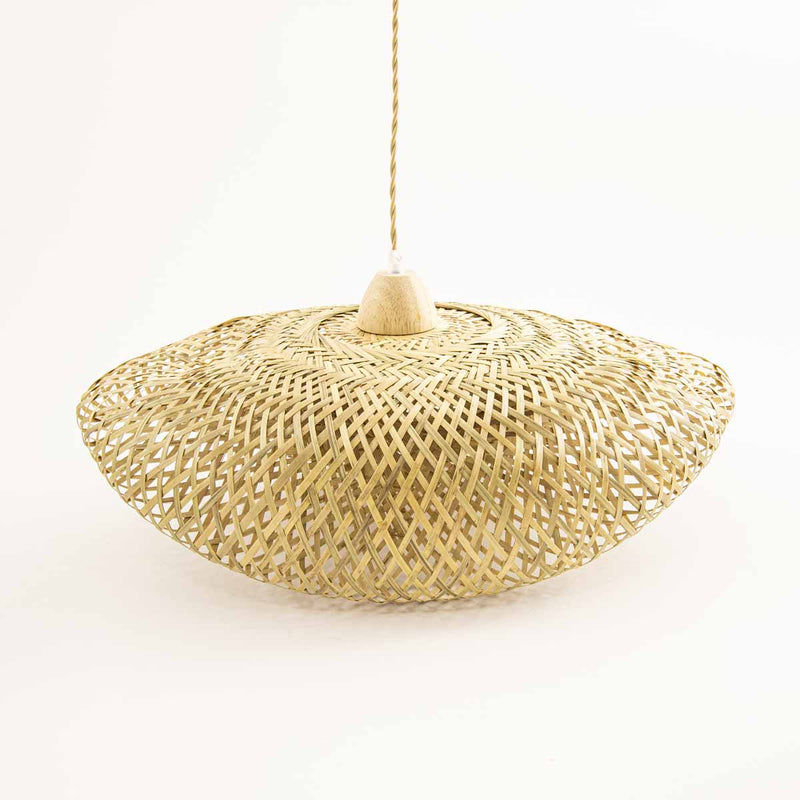 Pendente Borneu  60x26cm de Fibra de Bambu p/ 1XE27 P-BORNEU-60 GMH ST3161