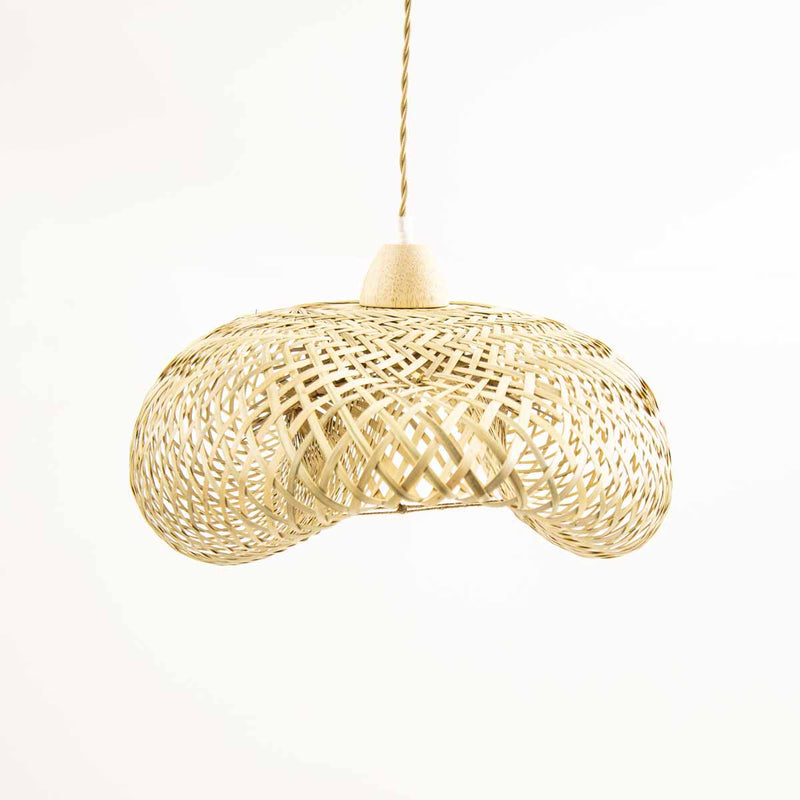 Pendente Borneu  60x26cm de Fibra de Bambu p/ 1XE27 P-BORNEU-60 GMH ST3161