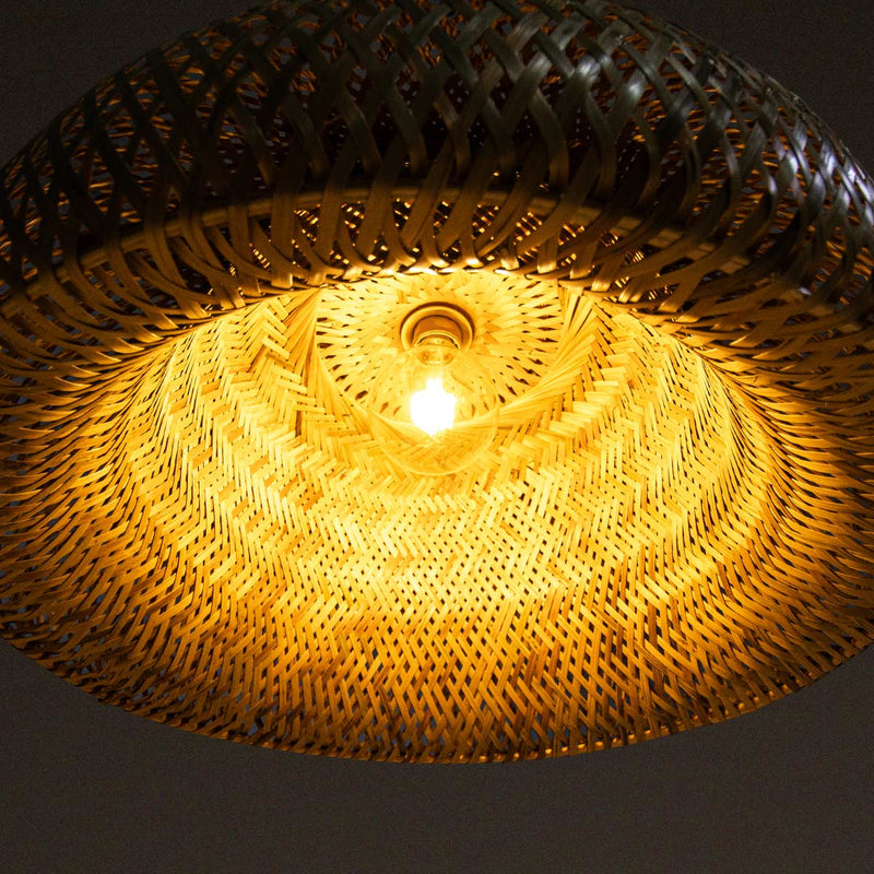 Pendente Sumatra Meia Lua 55CM em Fibra de Bambu  P-SUMATRA-55 GMH ST3161