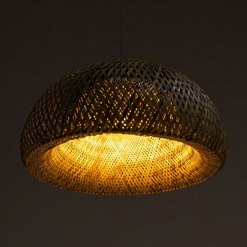 Pendente Sumatra Meia Lua 55CM em Fibra de Bambu  P-SUMATRA-55 GMH ST3161
