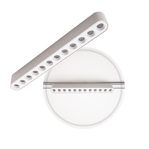 Spot LED 12W Pontual Kay Magnético 3000k P/ Trilho IRC90 6700 Nordecor St3071