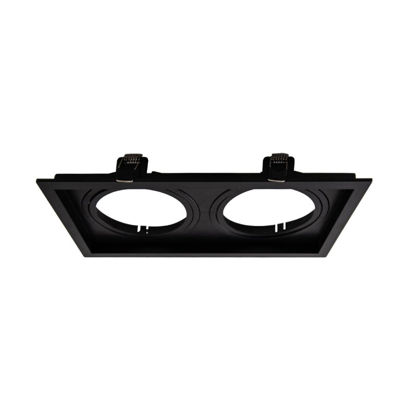 Spot Duplo de Embutir Recuado p/ 2x GU10 AR111 Pix ST3167