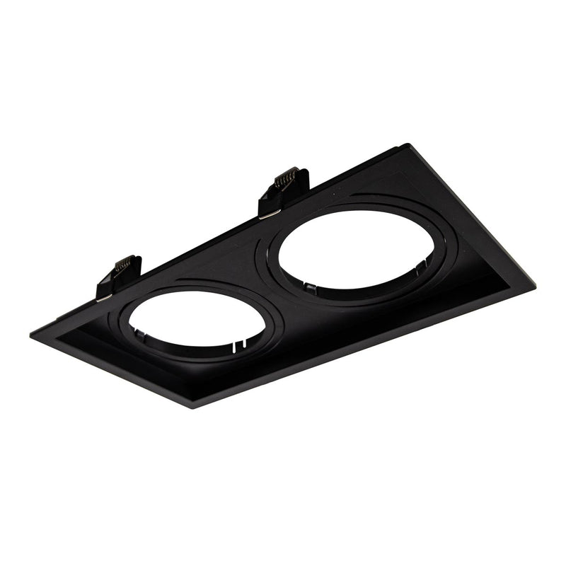 Spot Duplo de Embutir Recuado p/ 2x GU10 AR111 Pix ST3167