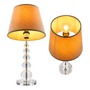 Base Para Abajur Crily Cromado e Transparente 1xe27 TE0127 Bella Iluminação (Sem Cupúla)