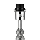 Base Para Abajur Crily Cromado e Transparente 1xe27 TE0127 Bella Iluminação (Sem Cupúla)