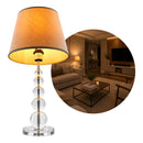 Base Para Abajur Crily Cromado e Transparente 1xe27 TE0127 Bella Iluminação (Sem Cupúla)