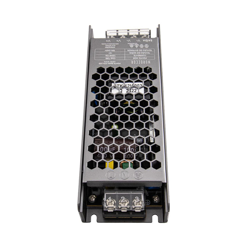 Fonte de Alimentação NORD DC12V P/ Fita LED 120W 10A IP20 7288 Nordecor ST3216