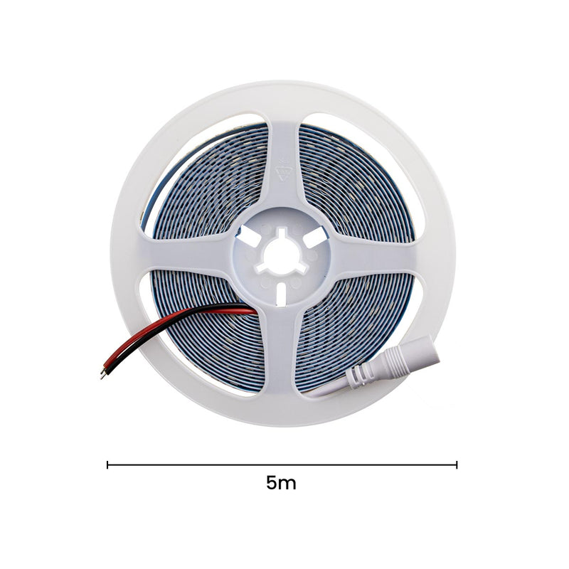 Fita LED 2835 12V 5M 120LEDs/m 12W/m 1200lm Branco Quente 3000k ST3217