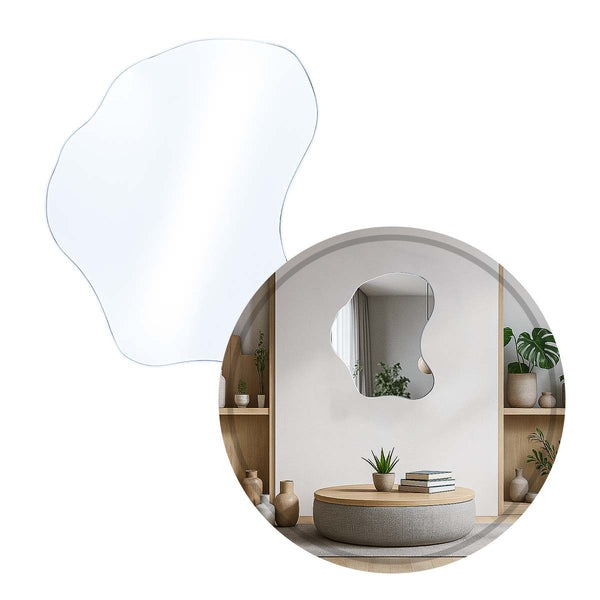 Espelho Orgânico Médio Decorativo Lapidado P/ Banheiro Sala ST3219