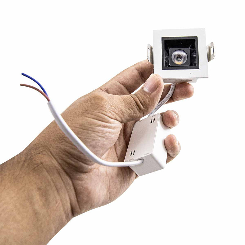 Spot LED de Embutir Calli 2W 3000k Branco e Preto Bella Iluminação ST3221