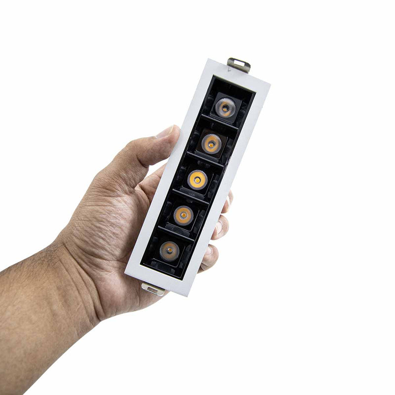 Spot LED de Embutir Calli 10W 3000k Branco e Preto Bella Iluminação ST3221