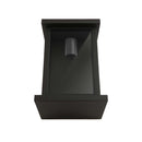 Arandela Retrô Preta 3 Vidros Fumê Reflecta p/ 1xE27 ST3169