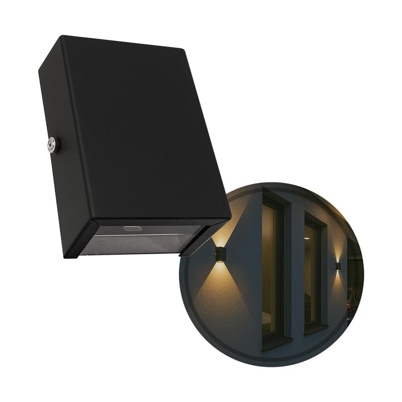 Arandela Slim 2 Focos Alumínio p/G9 Externa Parede Muro ST3144