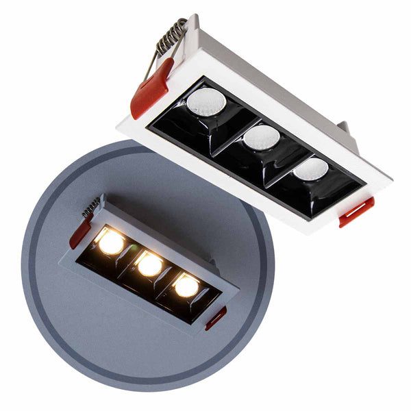 Spot LED Embutir Picco 7W 2700K IRC90 Preto/Branco 4992 ST3228
