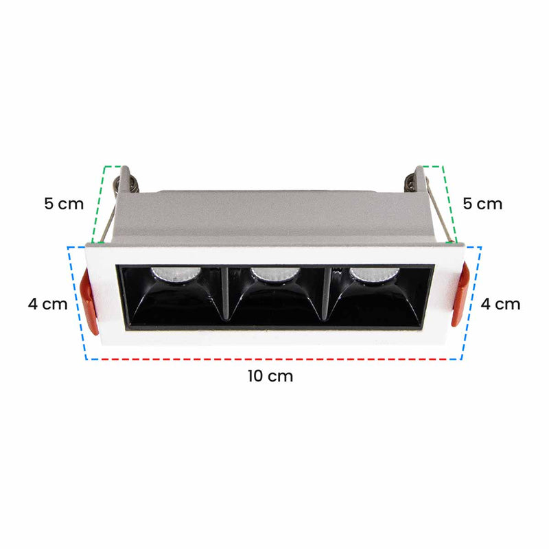 Spot LED Embutir Picco 7W 2700K IRC90 Preto/Branco 4992 ST3228