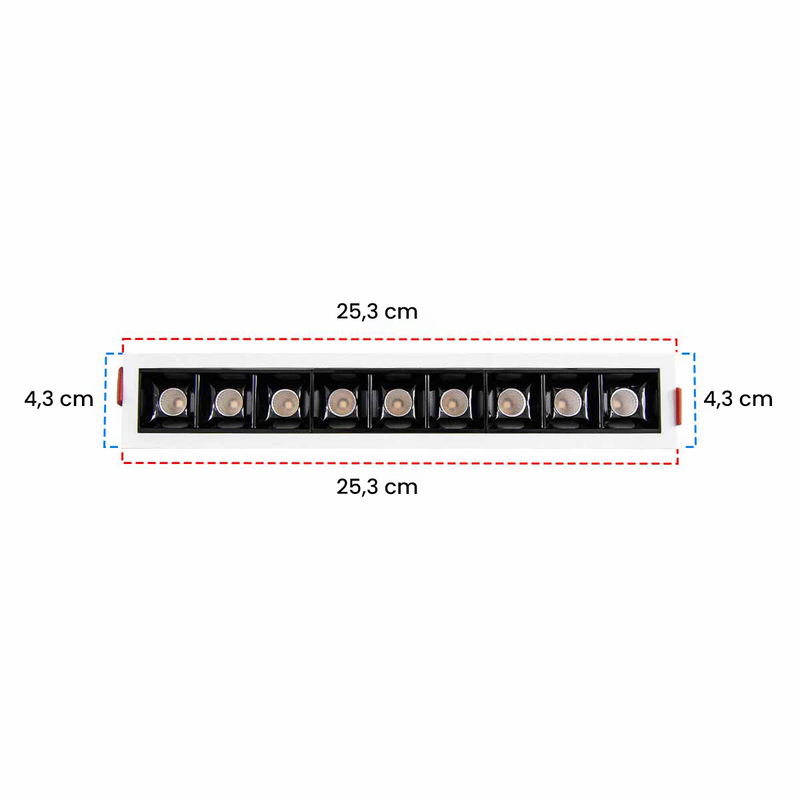 Spot LED Embutir Picco 21W 2700K IRC90 Preto/Branco 4899 ST3228