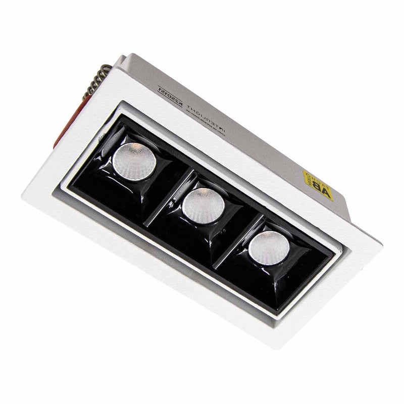 Spot LED Embutir Picco Preto 7W 2700K Foco Orientável 4582 ST3228