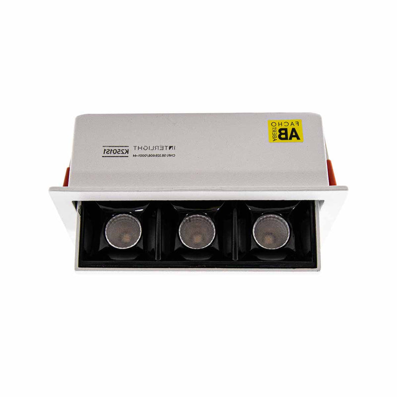 Spot LED Embutir Picco Preto 7W 2700K Foco Orientável 4582 ST3228