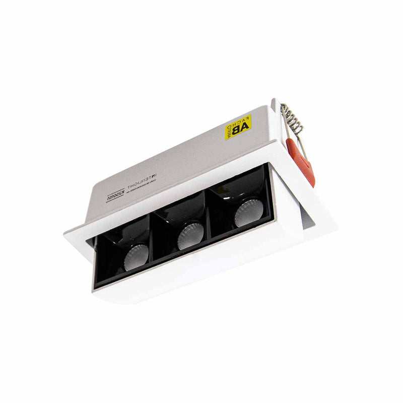 Spot LED Embutir Picco Preto 7W 2700K Foco Orientável 4582 ST3228