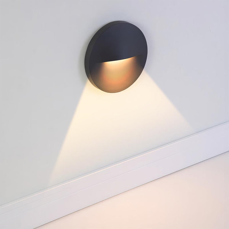 Balizador LED Fendi 3W Grafite Luz Quente Bella ST3229