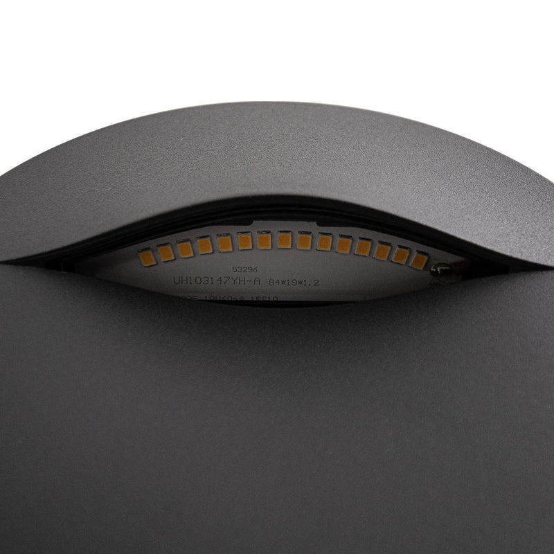 Balizador LED Fendi 3W Grafite Luz Quente Bella ST3229