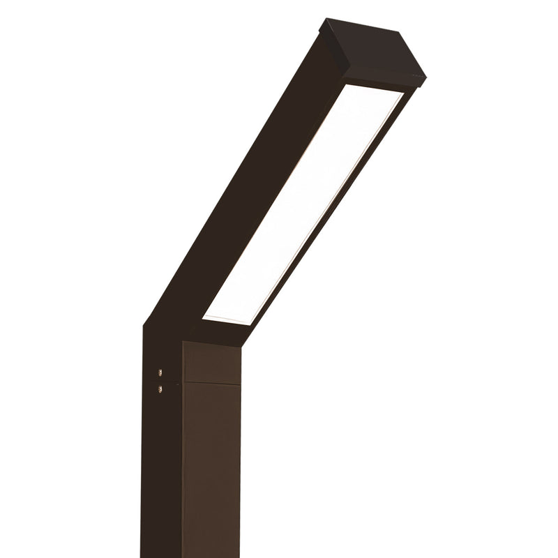 Poste Balizador Luminária Jardim Externo Ravi Max T8 St3168 - Marrom