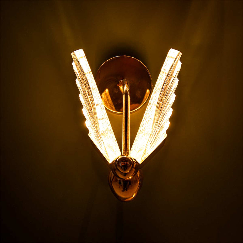 Arandela Borboleta de Parede LED 6W 3000K Dourado LUS-604 ST3247