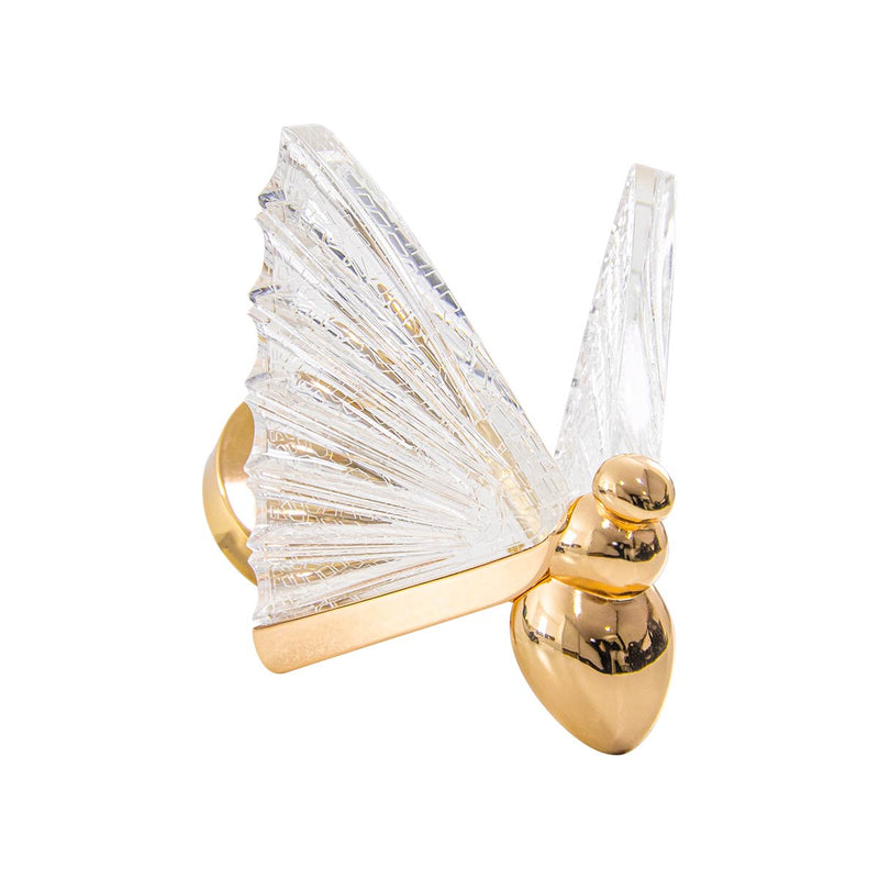 Arandela Borboleta de Parede LED 6W 3000K Dourado LUS-604 ST3247