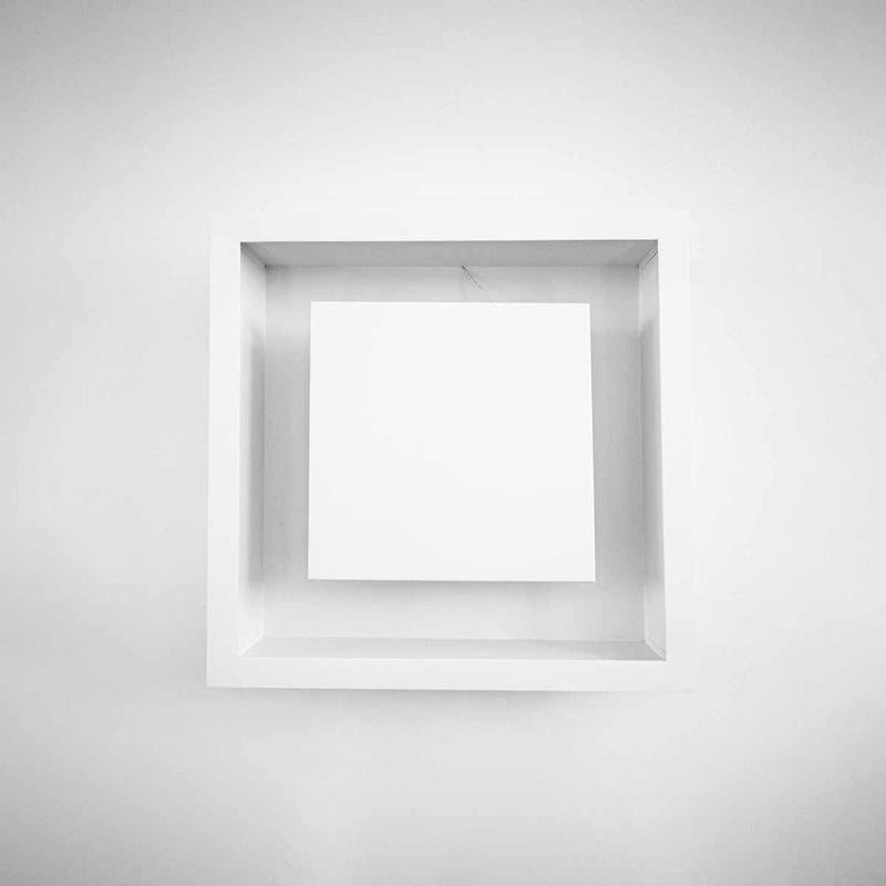 Plafon de Embutir Teto Quadrado Luz Indireta 45cm P/ 4 E27 ST1215